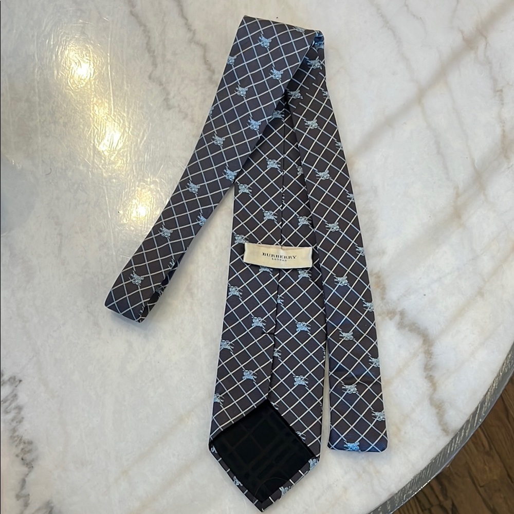 Men's Burberry Tie - Picture 5 of 7